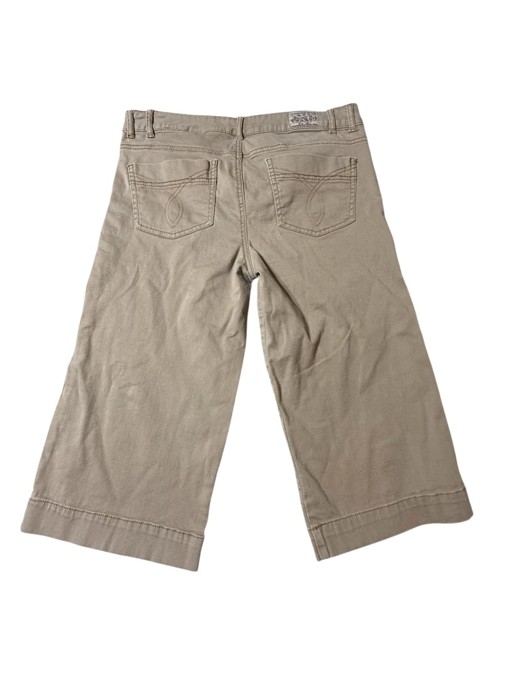Paris Blues Women's Brown Mid Rise 3/4 Length Cargo Shorts Junior Size 11 - Picture 3 of 4